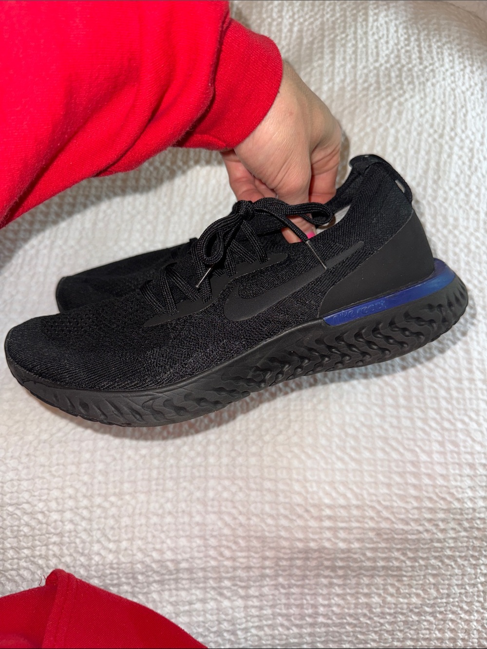 Women’s Nike Black Knit Epic React Athletic Sneakers